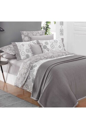 Eva Bronte V1 Double Pique Set Duvet Cover Set. ZMRSRVPK0076 - Sarev