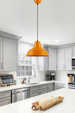 Eva Special Design Modern Living Room - Kitchen - Cafe Orange Single Pendant Chandelier EV6625 - Modavize