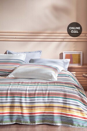 Evan Double Duvet Set - Blue YTSGRPIST-1477293 - Yataş
