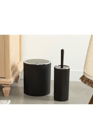 Evelyn 2-Piece Bathroom Set Black 10034604-5 - English Home