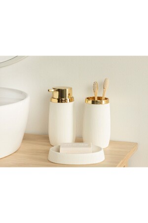 Evelyn 3-Piece Bathroom Set White 10034604-1 - English Home