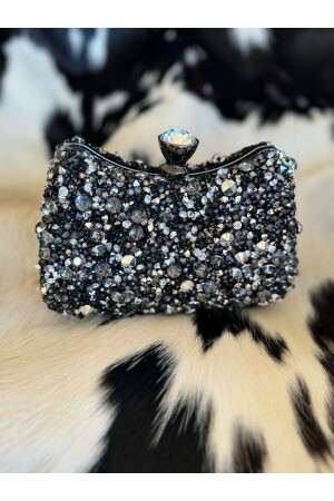 EVENING DRESS BAG LARGE STONE DOUBLE SIDED - Blacktavern