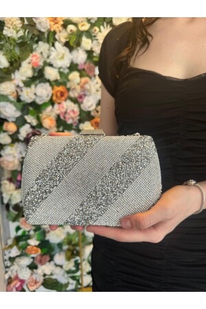 Evening Dress Bag with Ribbon and Swarovski Stones - Blacktavern