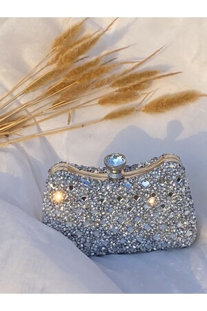 Evening Dress Natural Stone Bag Reversible - Blacktavern