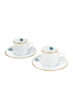 Evil Eye Coffee Cup Set 2 Pcs 90 Ml 1222089 - Mudo Concept