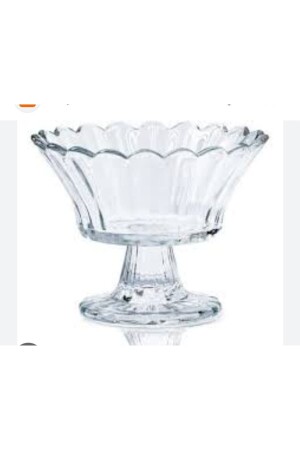 Evim Decor Glassware Magnolia Set of 6 Footed Snack Bowl, Turkish Delight Bowl, Sugar Bowl, Jam Bowl, Presentation Bowl Magnolia Set of 6 - Rayan