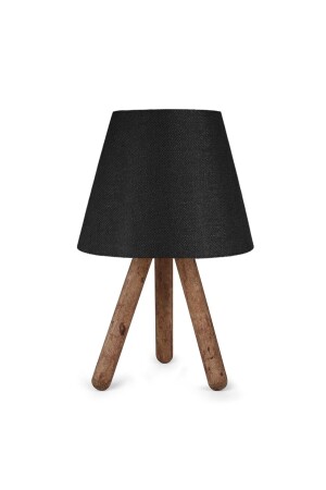 Evmodu Design Luce Three-Legged Wooden Lampshade Black 1071915 - HOMİNG