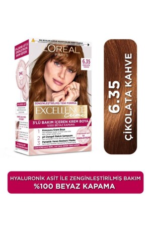 Excellence Creme Hair Dye 6. 35 Chocolate Brown - L'oreal Paris