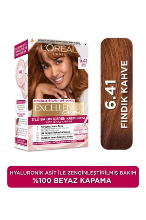 Excellence Creme Hair Dye 6. 41 Hazelnut Brown 13831 - L'Oreal Paris