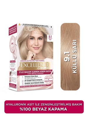 Excellence Creme Hair Dye 9. 1 Ashy Yellow - L'oreal Paris