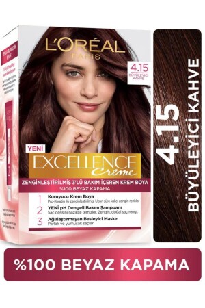 Excellence Creme Saç Boyası 4.15 Büyüleyici Kahve - L'oreal Paris