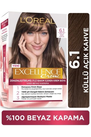 Excellence Creme Saç Boyası - 6.1 Küllü Açık Kahve - L'oreal Paris