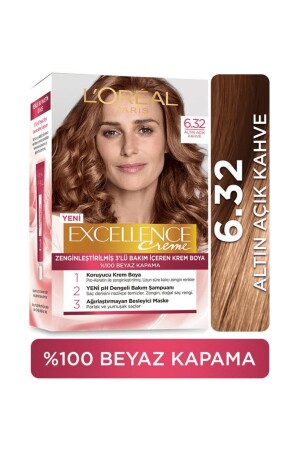 Excellence Creme Saç Boyası 6.32 Altın Açık Kahve - L'oreal Paris