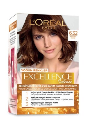 Excellence Intense 6. 32 Caramel Brown Hair Dye 881848 - L'Oreal Paris