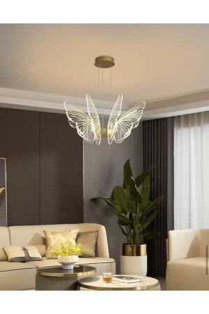 Exclusive Collection Luxury Modern Butterfly Pendant Lamp LED Chandelier Gold Yellow Graduated 3 Colors burenzecollection2023 - burenze