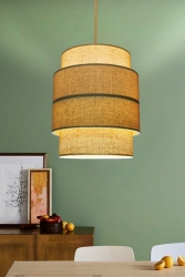 Exclusive Rattan Knitted Fabric Pendant Lamp Ayd-3111 AYD-3111 - HOMİNG