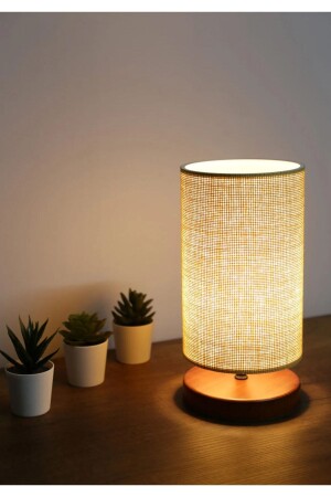 Exclusive Rattan Weave Wicker Fabric Design Lampshade Wooden Base Ayd-3113 AYD-3113 - HOMİNG
