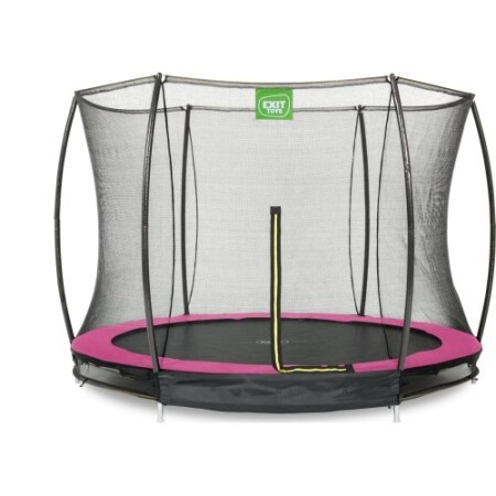 Exit Silhouette 305cm Inground Trampoline with Net - Pink - Exit