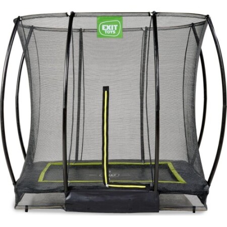 EXIT Silhouette ground trampoline 153x214cm with safety net - black - Exit