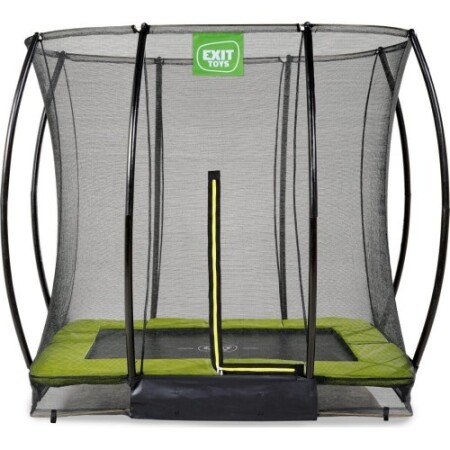 EXIT Silhouette ground trampoline 153x214cm with safety net - green - Exit