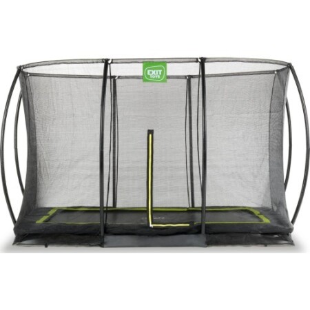 Exit Silhouette Inground Rectangular Trampoline 244x366cm - Black - Exit