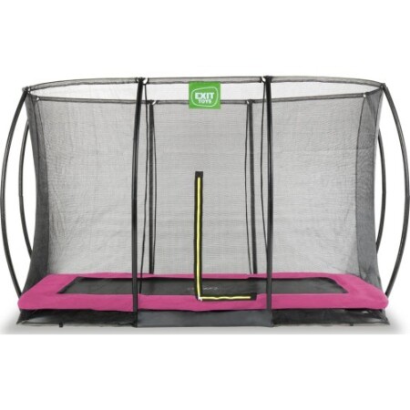 Exit Silhouette Inground Trampoline with Net - Pink - Exit