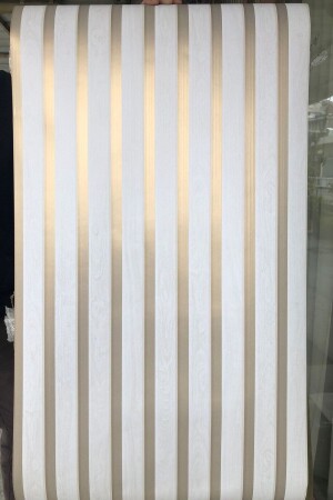 Exklusive 6350 weißgoldene Wandtäfelung mit Holzrahmen, gemusterte Tapete, 5–30 m² - Bien Duvar Kağıtları
