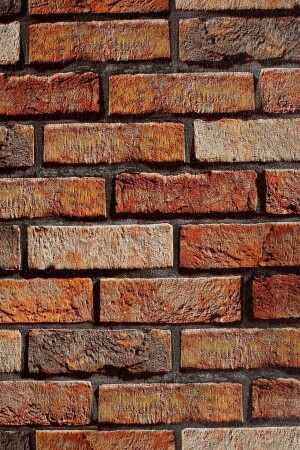 Exklusive Tapete mit braunem Ziegelsteinmuster 6420, 5–30 m² - Bien Duvar Kağıtları