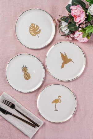 Exotic Pasta Tabağı 4 Parça 18 cm 341SET107 - Porland