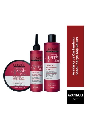 Expert Apple Cider Anti-Dandruff Peeling Shampoo Tonic Shampoo Set of 3 - Urban Care