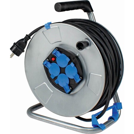 Extension cord with 4 sockets AS-SCHWABE H05RR-F 3G1,5 50m - AS-Schwabe