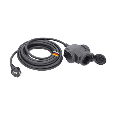 Extension cord with three-prong AS-SCHWABE H07RN-F 3G1,5 10m - AS-Schwabe