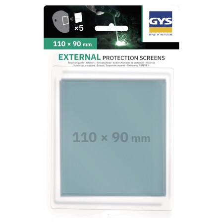 External protective glass for GYS welding masks 110x90 - GYS