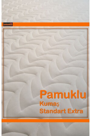 Extra-Standard-Matratze mit Füllung, 245 g. /m2 gesteppter, taillierter (vollständig umwickelter) 150 x 200 Baumwollstoff - Babadağ Kolleksiyon