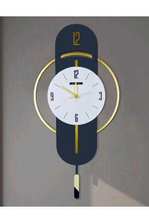 Extrem leise – Gold- und Silberdetail – Geschenk – Wohnzimmer – Büro – Küche – dekorative Wanduhr D32ANTHRACITE - Racartshop