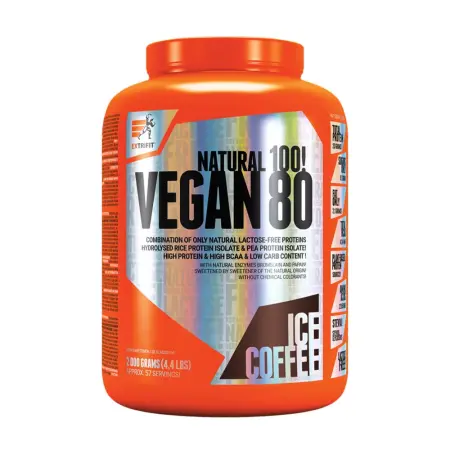 Extrifit Vegan 80 (2000 g, Ice Coffee) - Extrifit