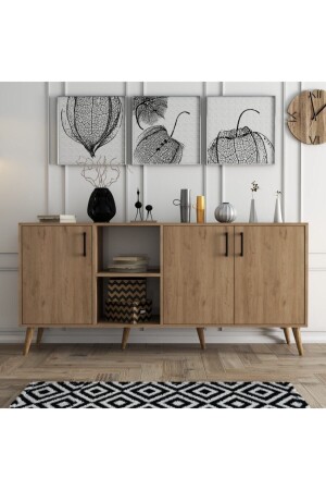 Exxen Modern Console with Wooden Legs 1626 - Mezza
