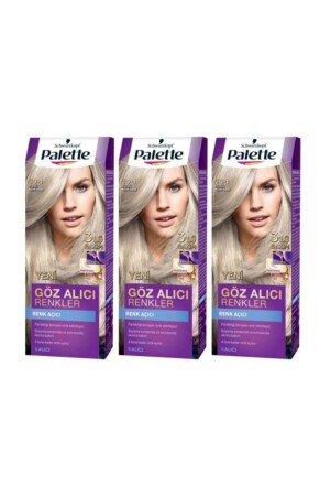Eye-Catching Colors Hair Dye 10-1 Light Yellow 3 Pack PALETTE19-3LU - Palette