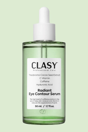 Eye Serum for Dark Circles and Lines Around the Eyes - Caffeine and Hyaluronic Acid - Clasy Care