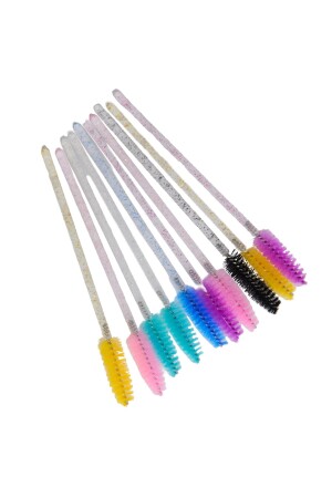 EYEBROW AND EYELASH BRUSH 10 PIECES MIXED COLORS - Cosmolac