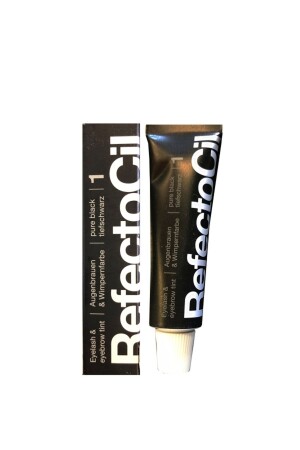 Eyebrow and Eyelash Dye No:1 Black 15 ml.Covering the Whites Completely - Refectocil