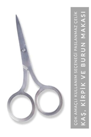 Eyebrow-Eyelash and Nose Scissors Multi-Purpose (Stainless Steel) Hair Cutting Scissors - Muggio