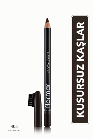 Eyebrow Pencil with Brush Cap (Brown) - Eyebrow Pencil - 405 Bitter Brown - 8690604278701 - Flormar