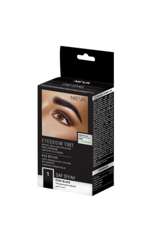Eyebrow Tint Eyebrow Dye 15ml (vegan) 1 Pure Black - Neva