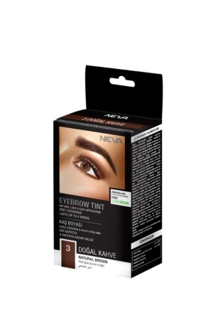 Eyebrow Tint Eyebrow Dye 15ml (vegan) 3 Natural Brown - Neva