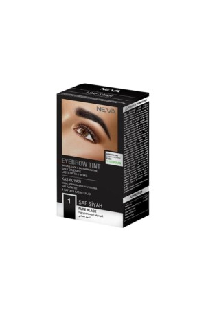 Eyebrow Tint Vegan Eyebrow Dye Set 1 Pure Black - Neva