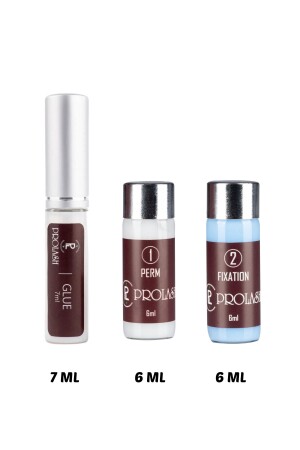 Eyelash Lifting Set Adhesive Curler No. 1 and Stabilizer Solution No. 2 - Prolash Lifting