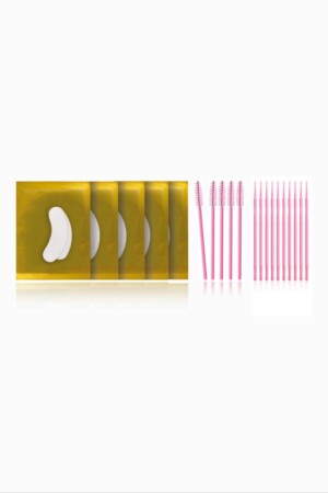Eyelash Lifting Set Cotton Tip Stick Under Eye Pad Mascara Brush Application Set - Iconsign