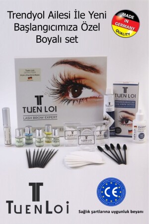 Eyelash Lifting Set - Eyebrow Lamination Set ((GERMAN FORMULA) Dyed Set - Tuen Loi