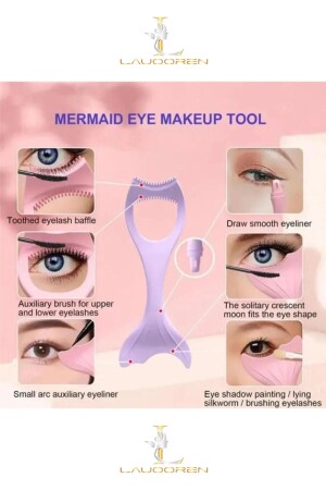 Eyeliner Ruj Ve Maskara Çekme Aparatı Kirpik Kıvırıcı - Çok Yönlü Aparat - Lauooren